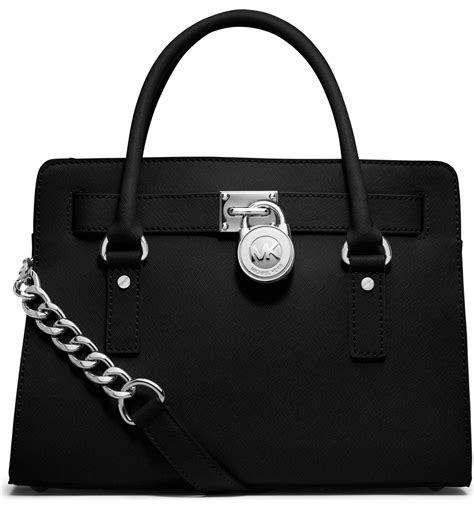 leren tassen michael kors hamilton|Hamilton Medium Leather Satchel .